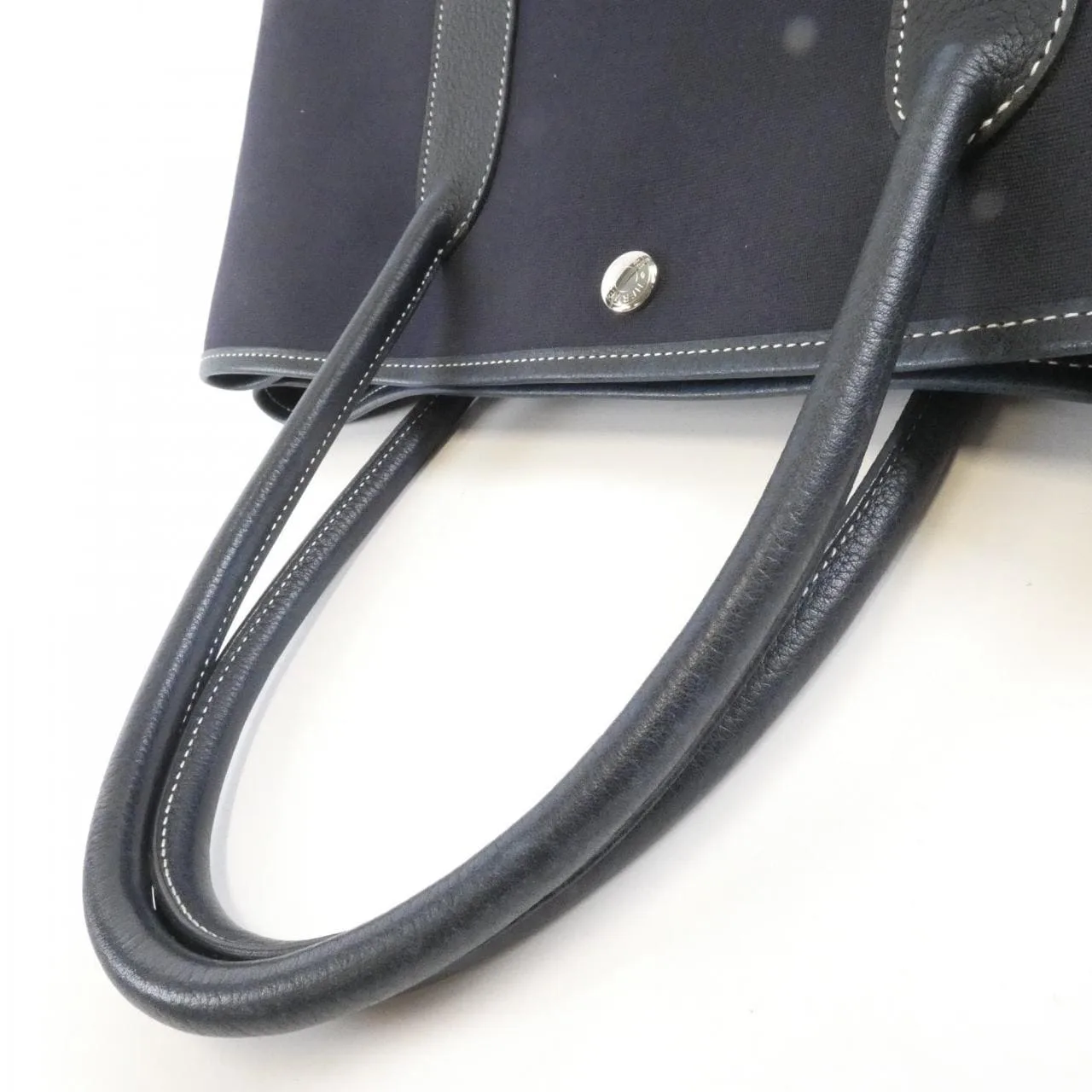 HERMES Garden Party 200169M Tote Blue Rank A - Thumbnail 6