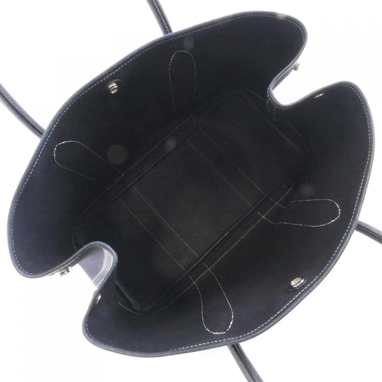 HERMES Garden Party 200169M Tote Blue Rank A - Thumbnail 9