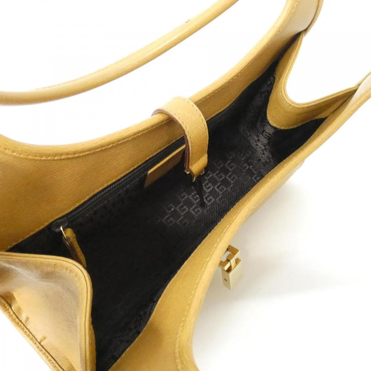 GUCCI 002 1068 Shoulder Leather Brown Leather - Thumbnail 9