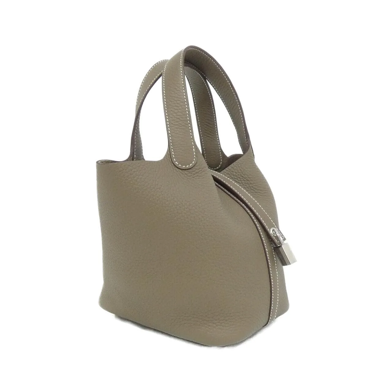 HERMES Picotin 056289CK Handbag Clemence