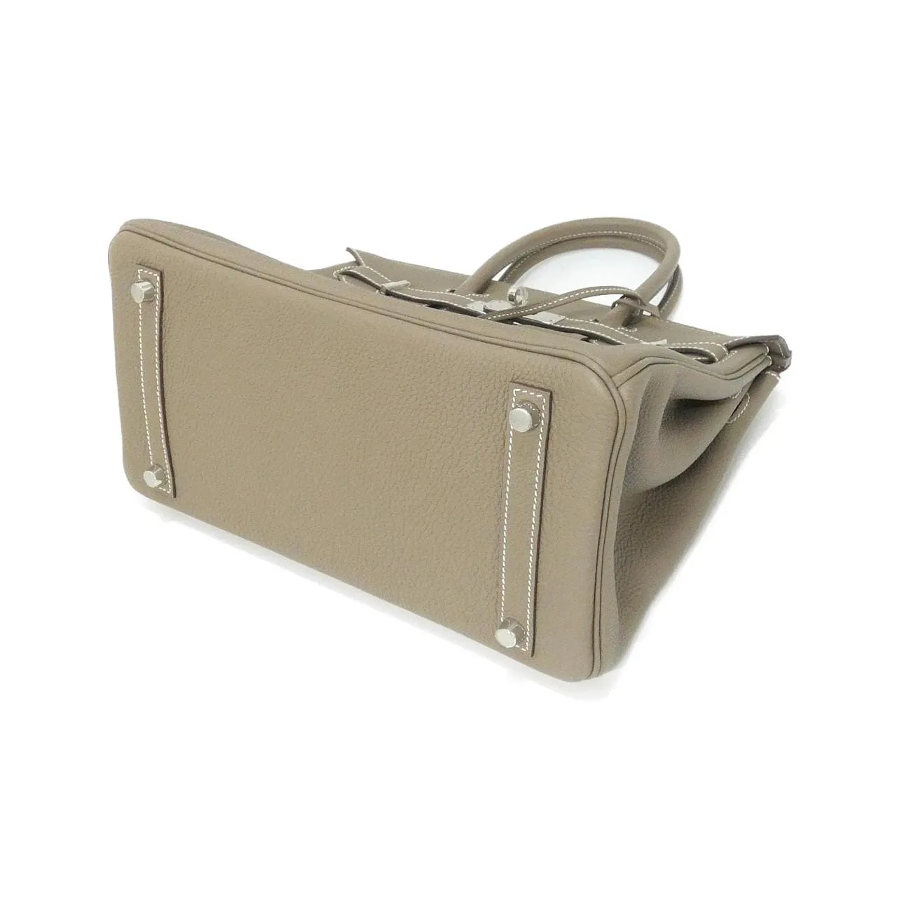 HERMES 030520CK Handbag Togo Etoupe Togo Leather - Thumbnail 3