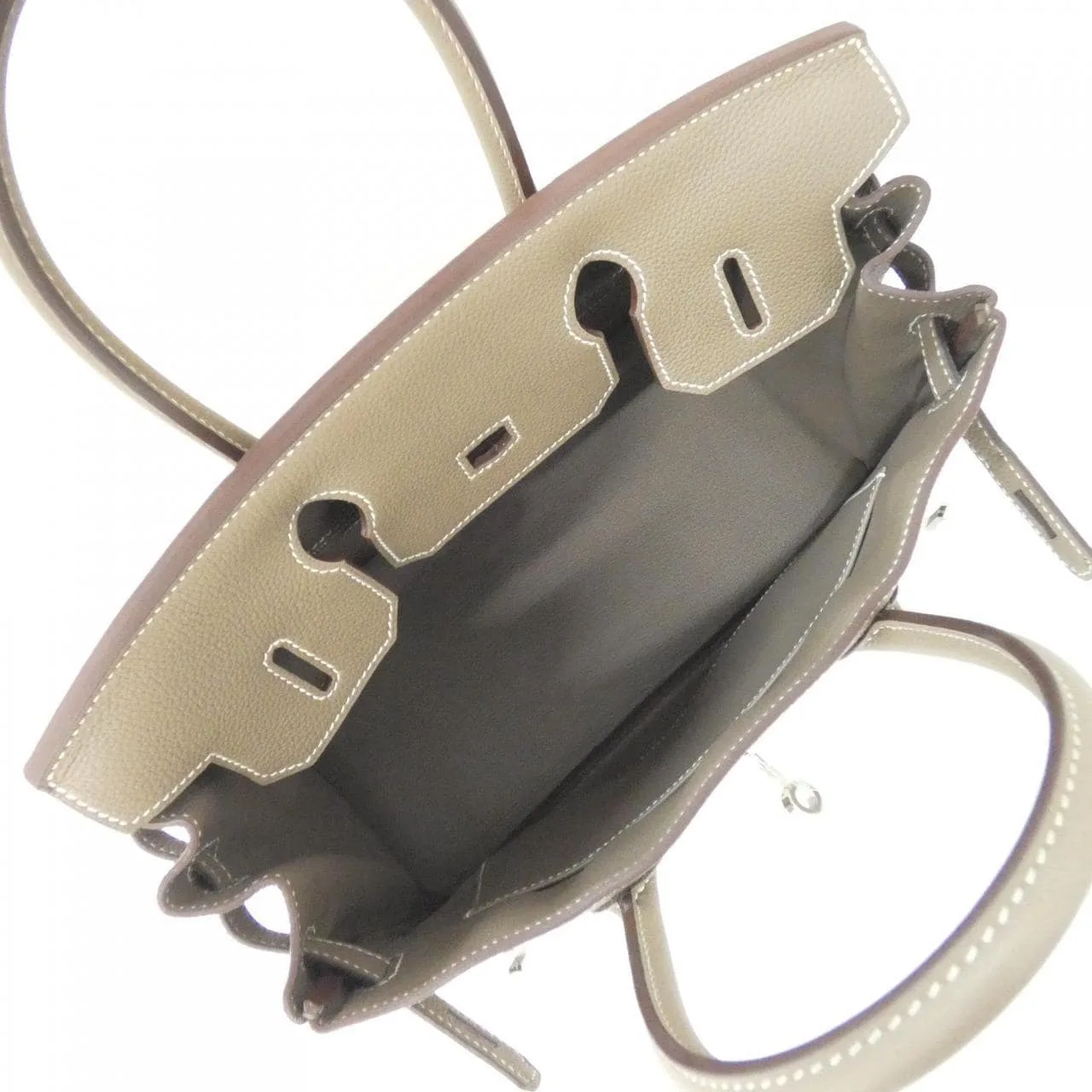 HERMES 030520CK Handbag Togo Etoupe Togo Leather - Thumbnail 6