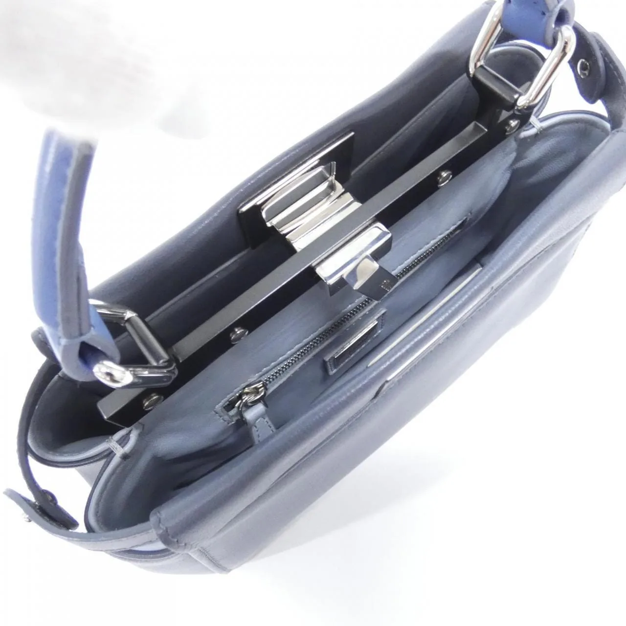 FENDI Peekaboo 8BN244 68H Handbag Lambskin Black Lambskin - Thumbnail 5