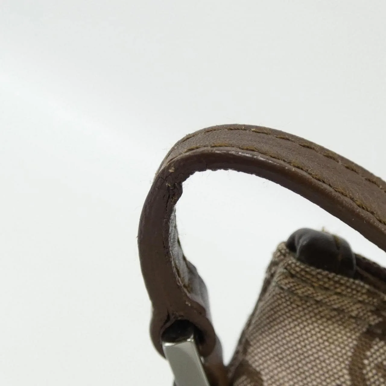 GUCCI 039 1103 Handbag Canvas Brown Canvas - Thumbnail 4