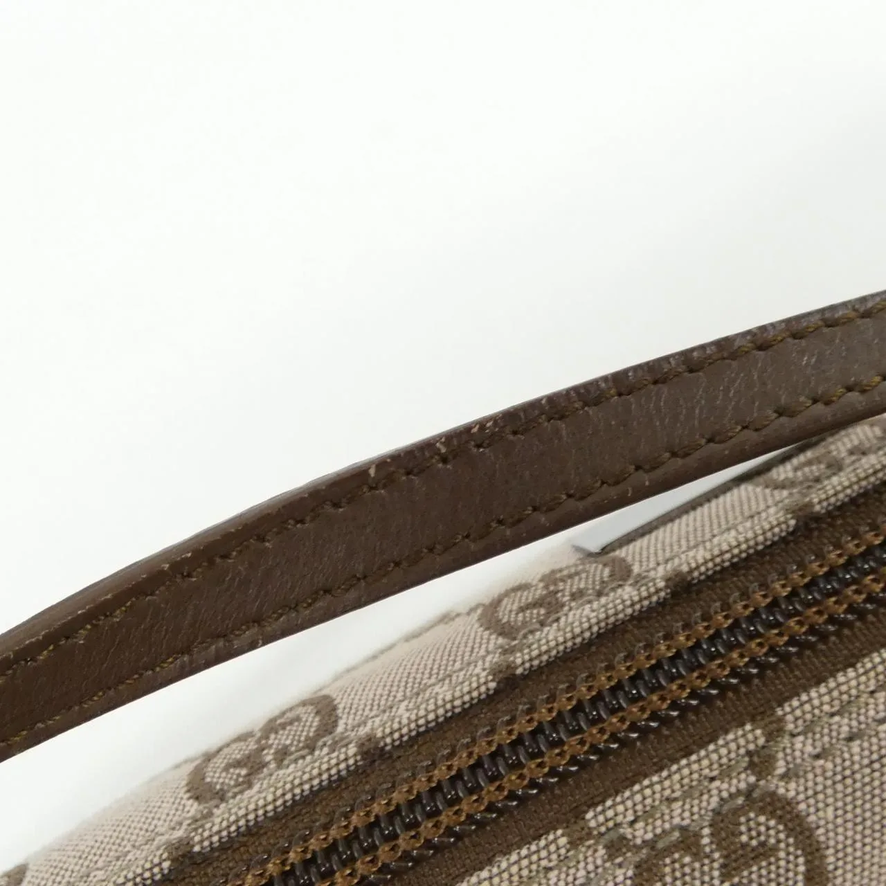 GUCCI 039 1103 Handbag Canvas Brown Canvas - Thumbnail 5