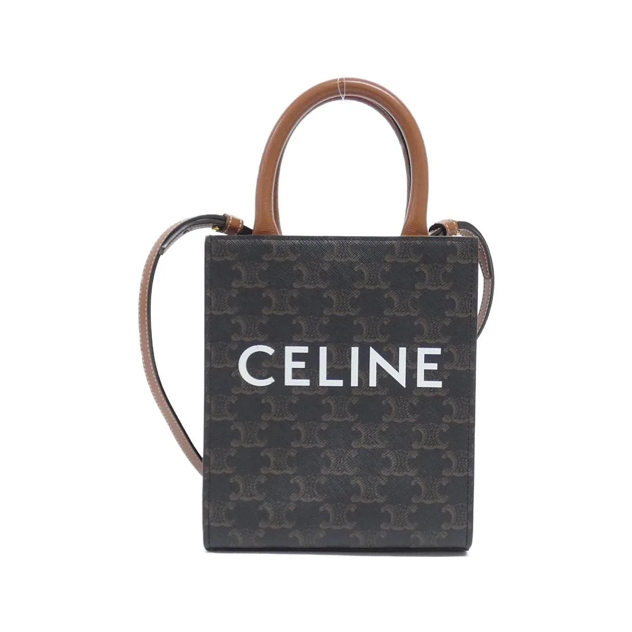 CELINE Cabas 194372BZK Handbag Canvas Black