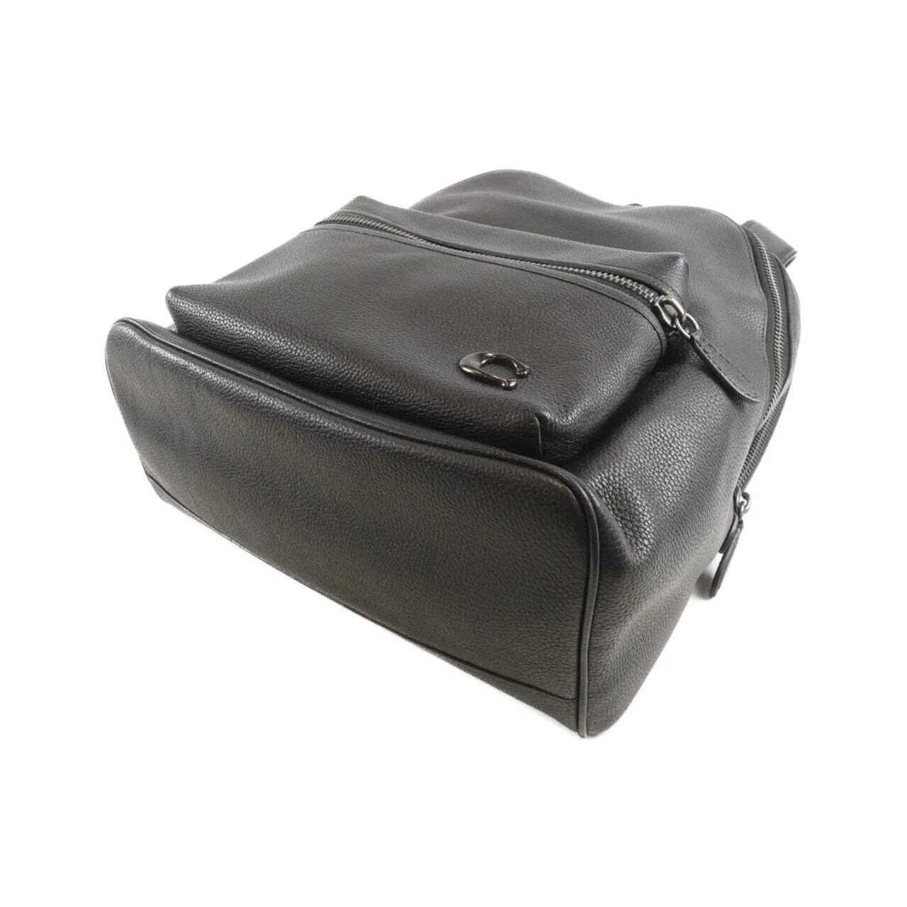 COACH CP161 背包 皮革 黑色 皮革 中古品A - 縮圖 3