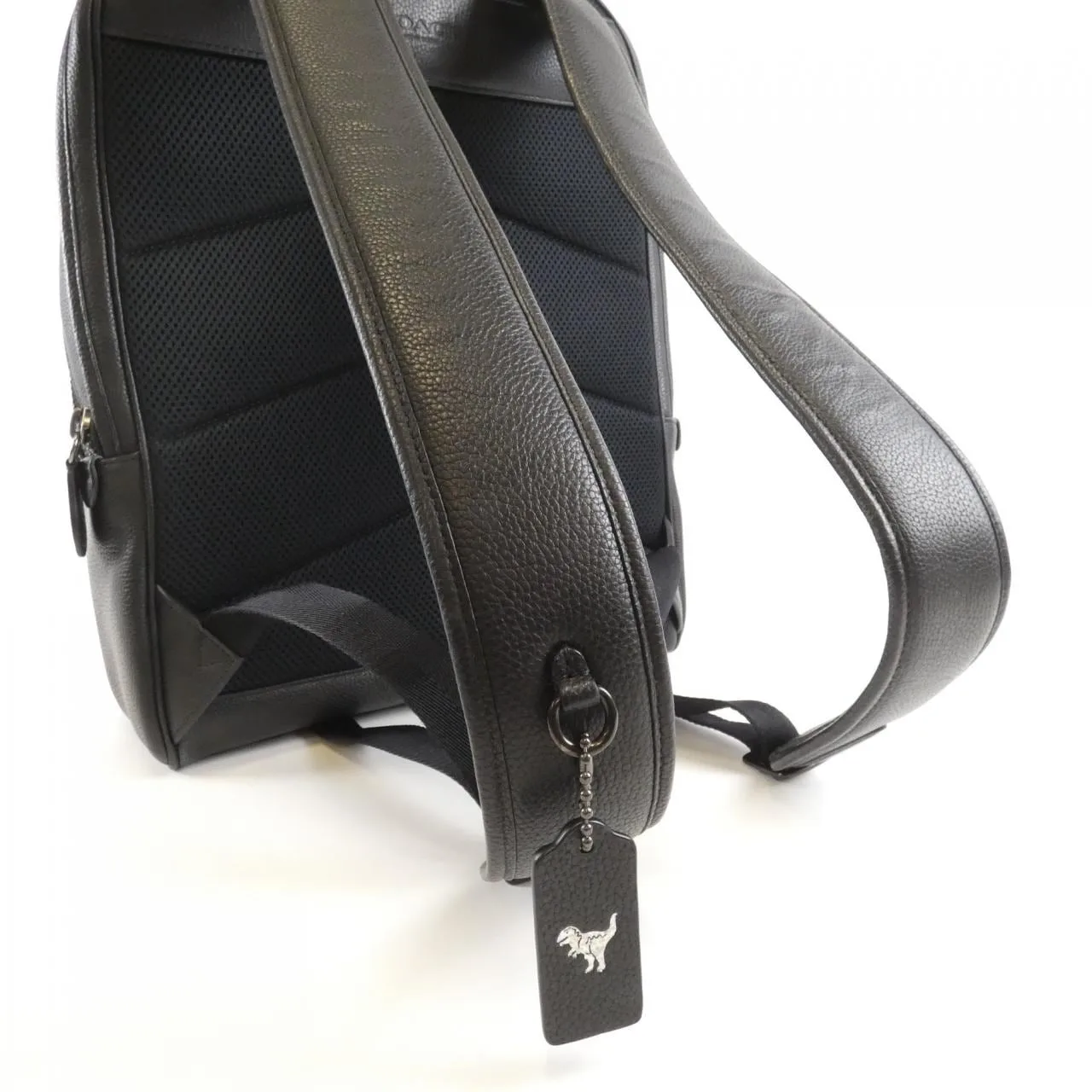 COACH CP161 背包 皮革 黑色 皮革 中古品A - 縮圖 6