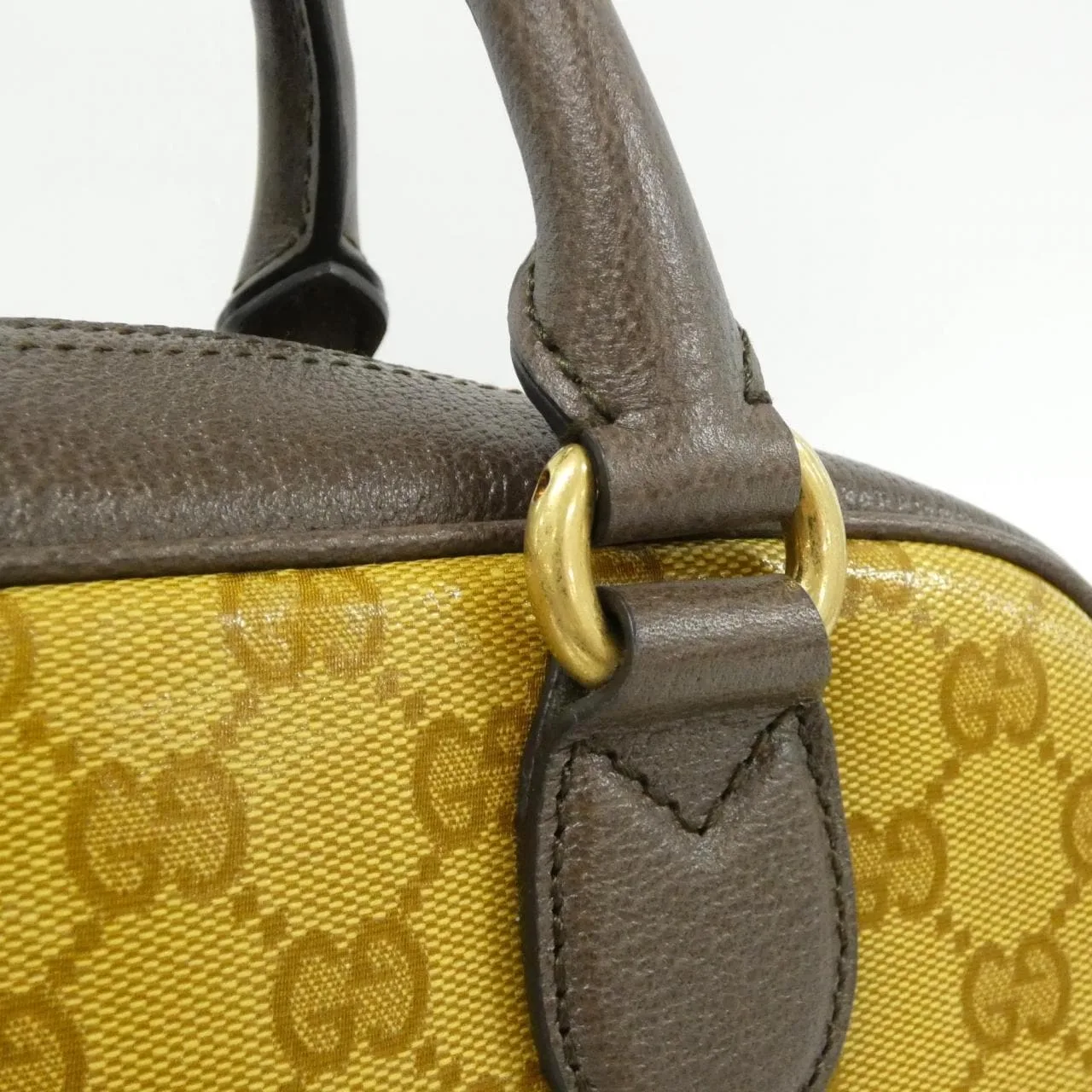 GUCCI 702397 UVSFT Handbag Leather 黑色 皮革 中古品A - 縮圖 6