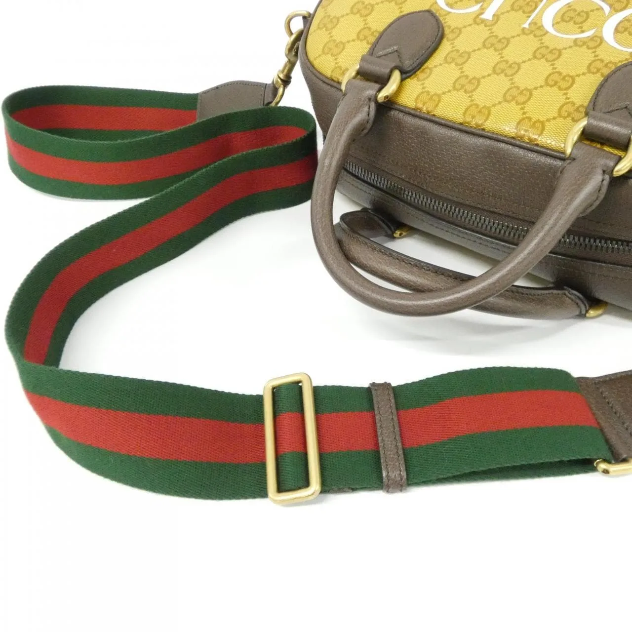 GUCCI 702397 UVSFT Handbag Leather 黑色 皮革 中古品A - 縮圖 7