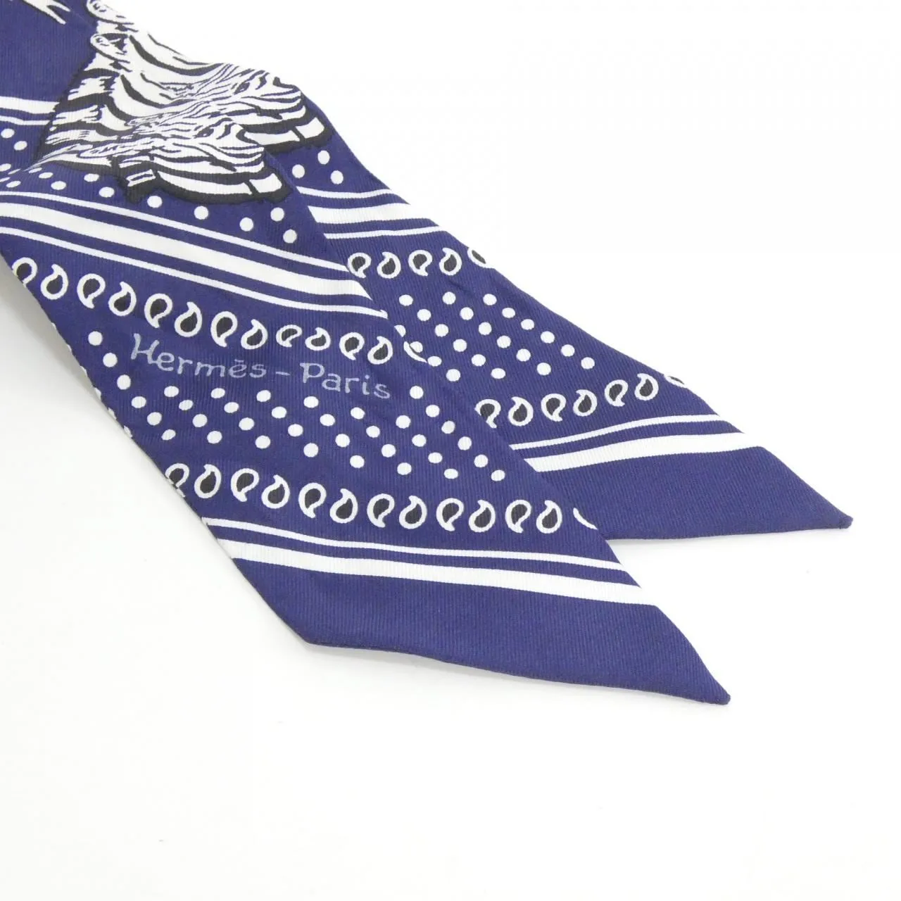 HERMES 063265S Scarf Black Rank A - Thumbnail 2