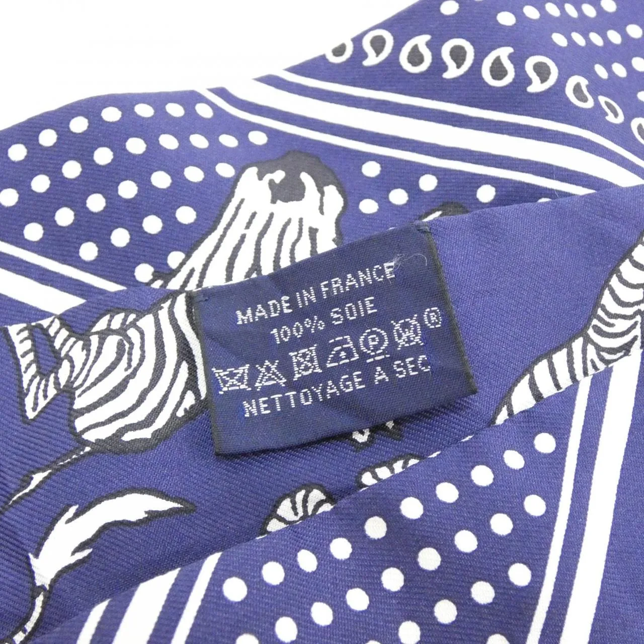 HERMES 063265S Scarf Black Rank A - Thumbnail 3