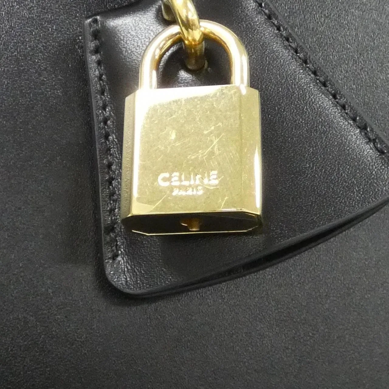 CELINE 16 187373BEY Handbag Black Rank A - Thumbnail 5
