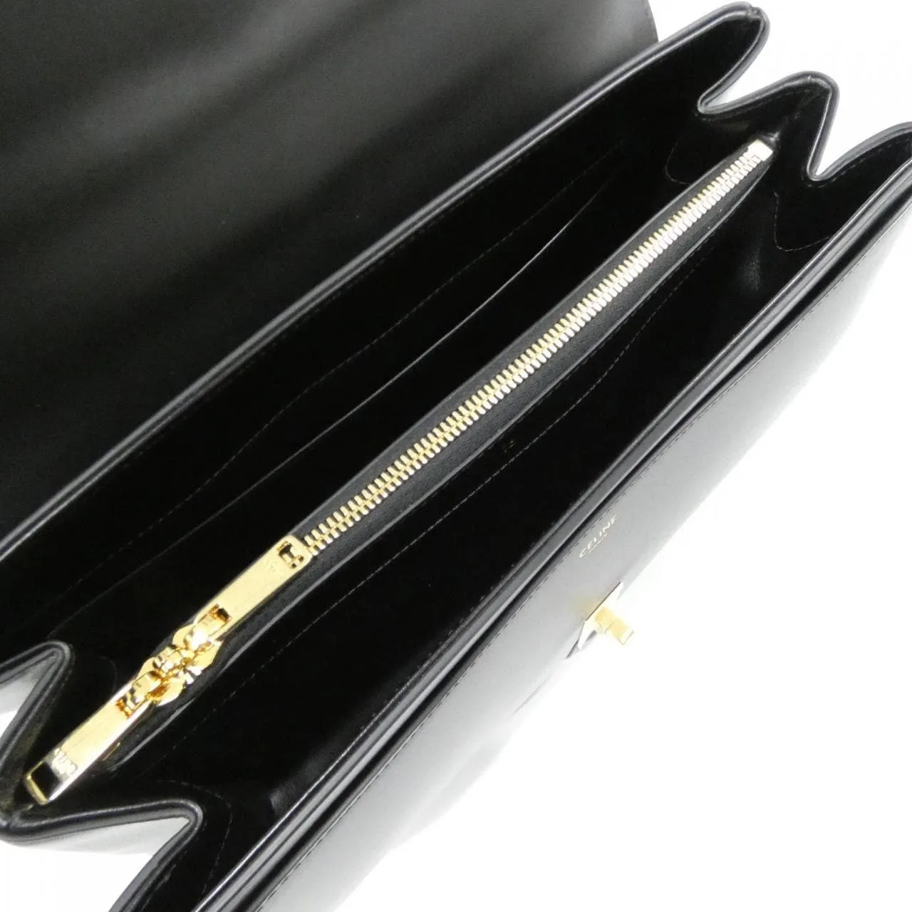 CELINE 16 187373BEY Handbag Black Rank A - Thumbnail 8