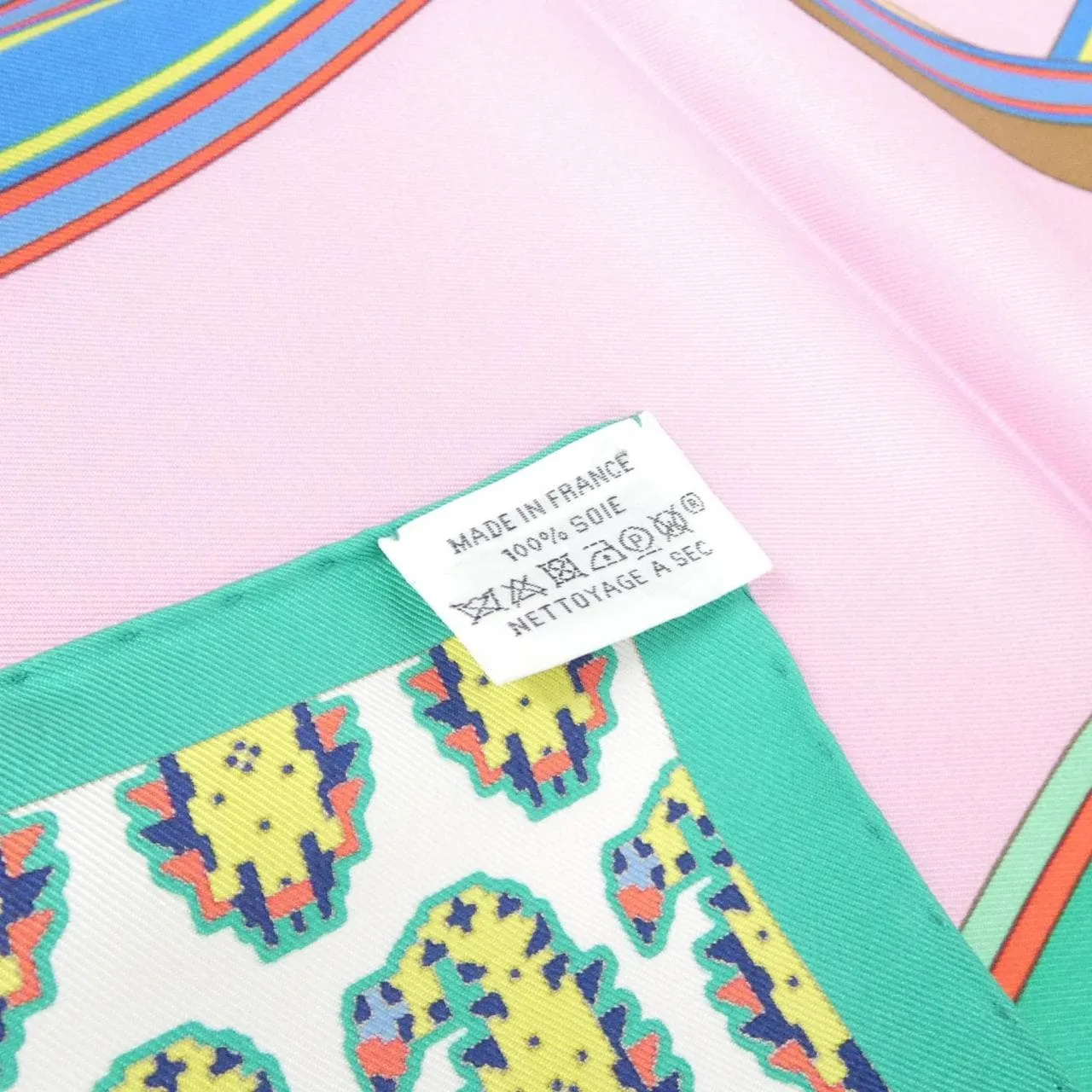 HERMES Scarf Blue Rank A - Thumbnail 3