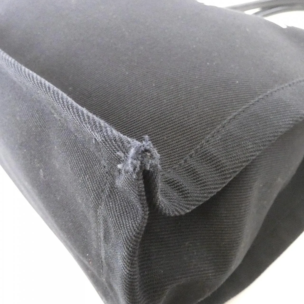 SAINT LAURENT Rive Gauche 632539 96N9E Handbag Canvas Black Canvas Rank B - Thumbnail 3