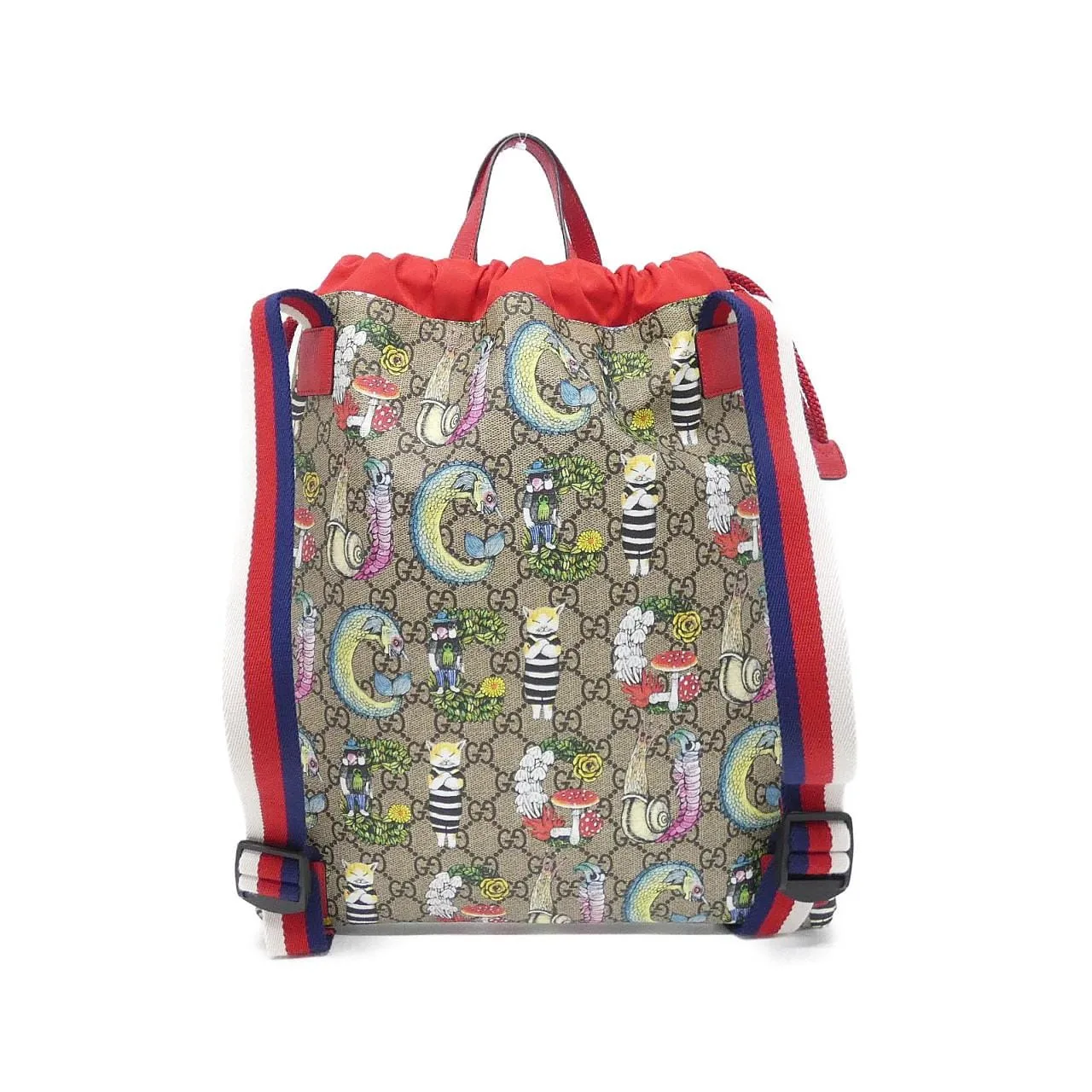 GUCCI 550775 HZKAN Backpack Canvas Beige Canvas - Thumbnail 2