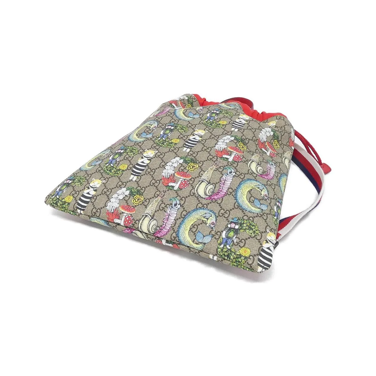 GUCCI 550775 HZKAN Backpack Canvas Beige Canvas - Thumbnail 3