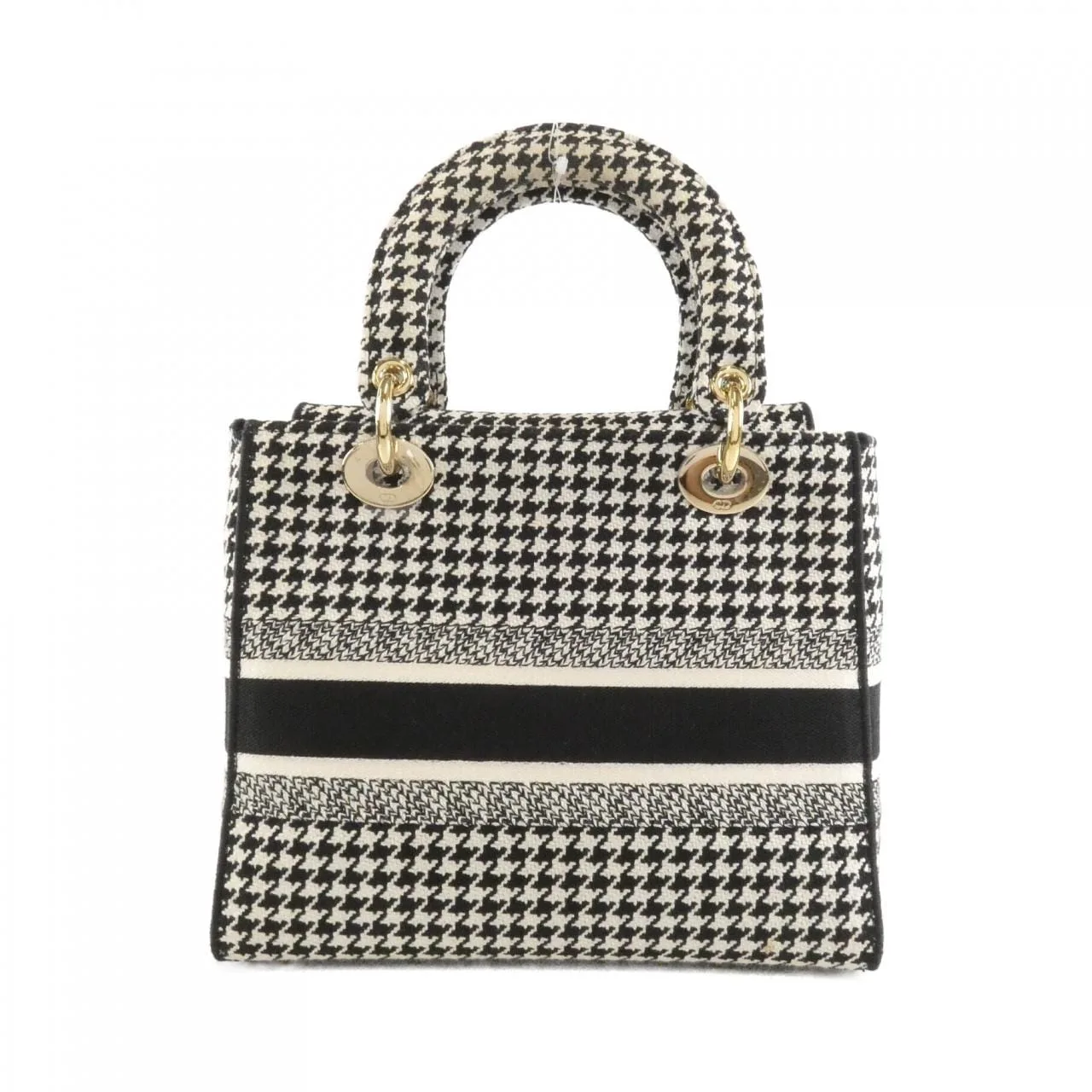 DIOR Lady Dior M0565OZAE Handbag Canvas Black Canvas - Thumbnail 2