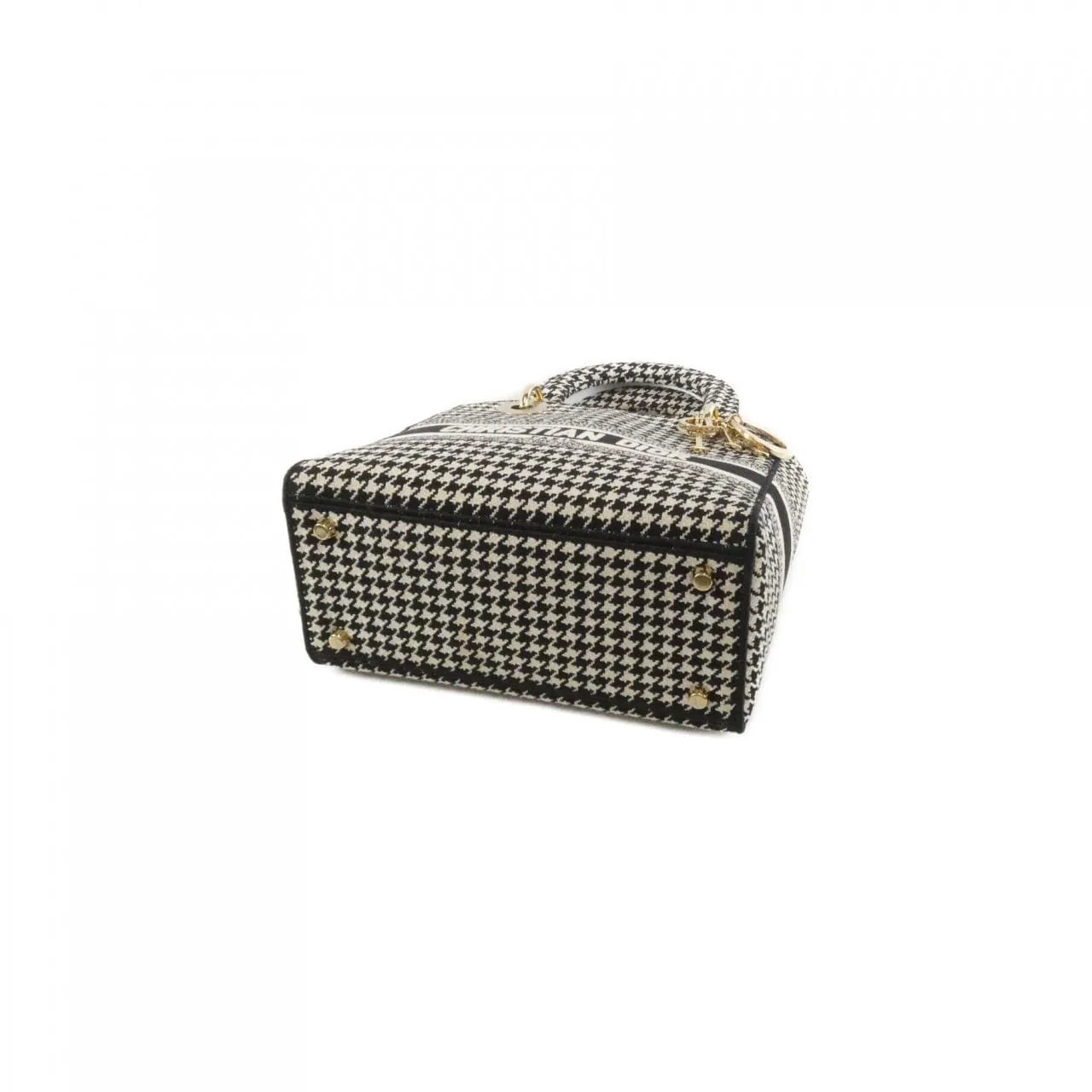 DIOR Lady Dior M0565OZAE Handbag Canvas Black Canvas - Thumbnail 3