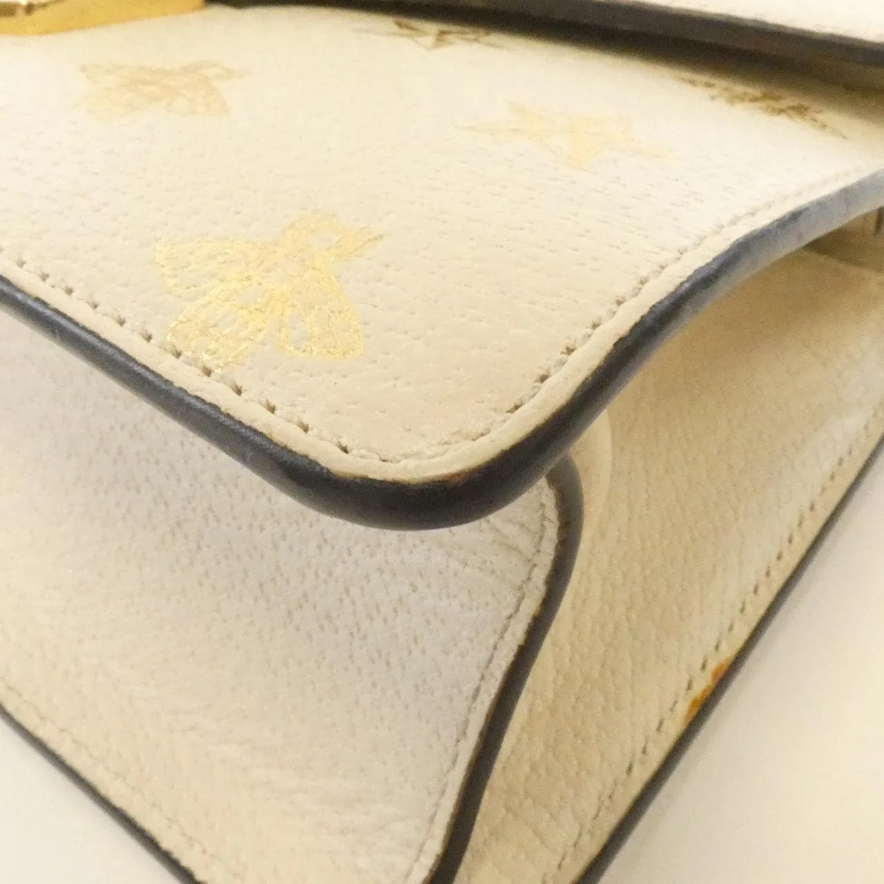 GUCCI 470270 手提包 皮革 白色 皮革 中古品A - 縮圖 3