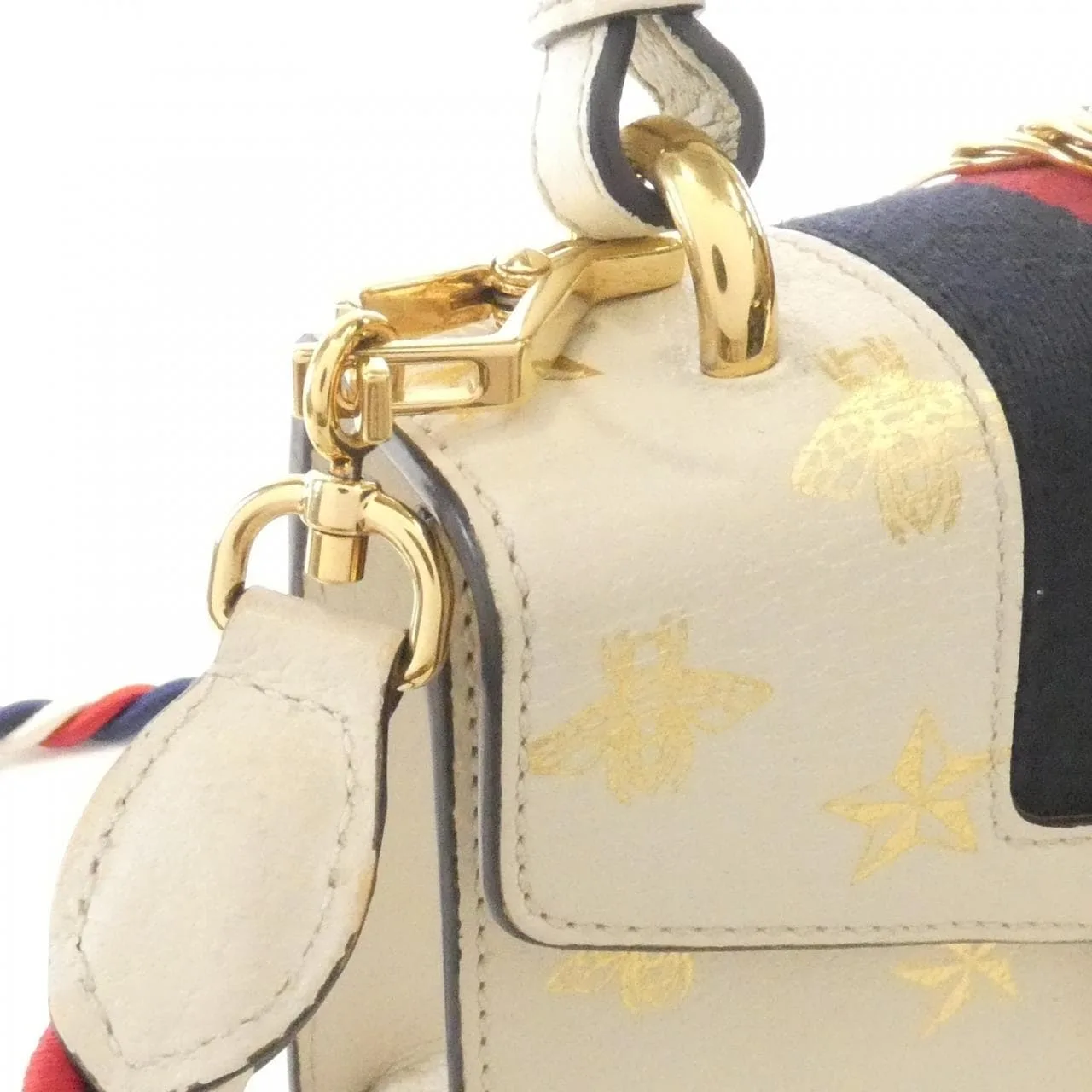 GUCCI 470270 手提包 皮革 白色 皮革 中古品A - 縮圖 7