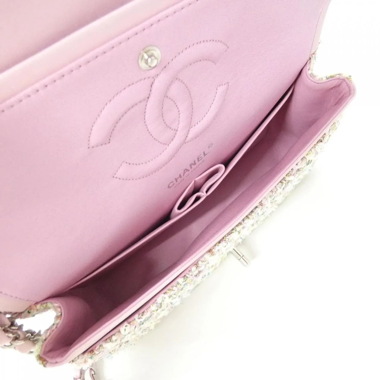 CHANEL Matelasse 1112 Shoulder Tweed Multicolor Tweed - Thumbnail 5