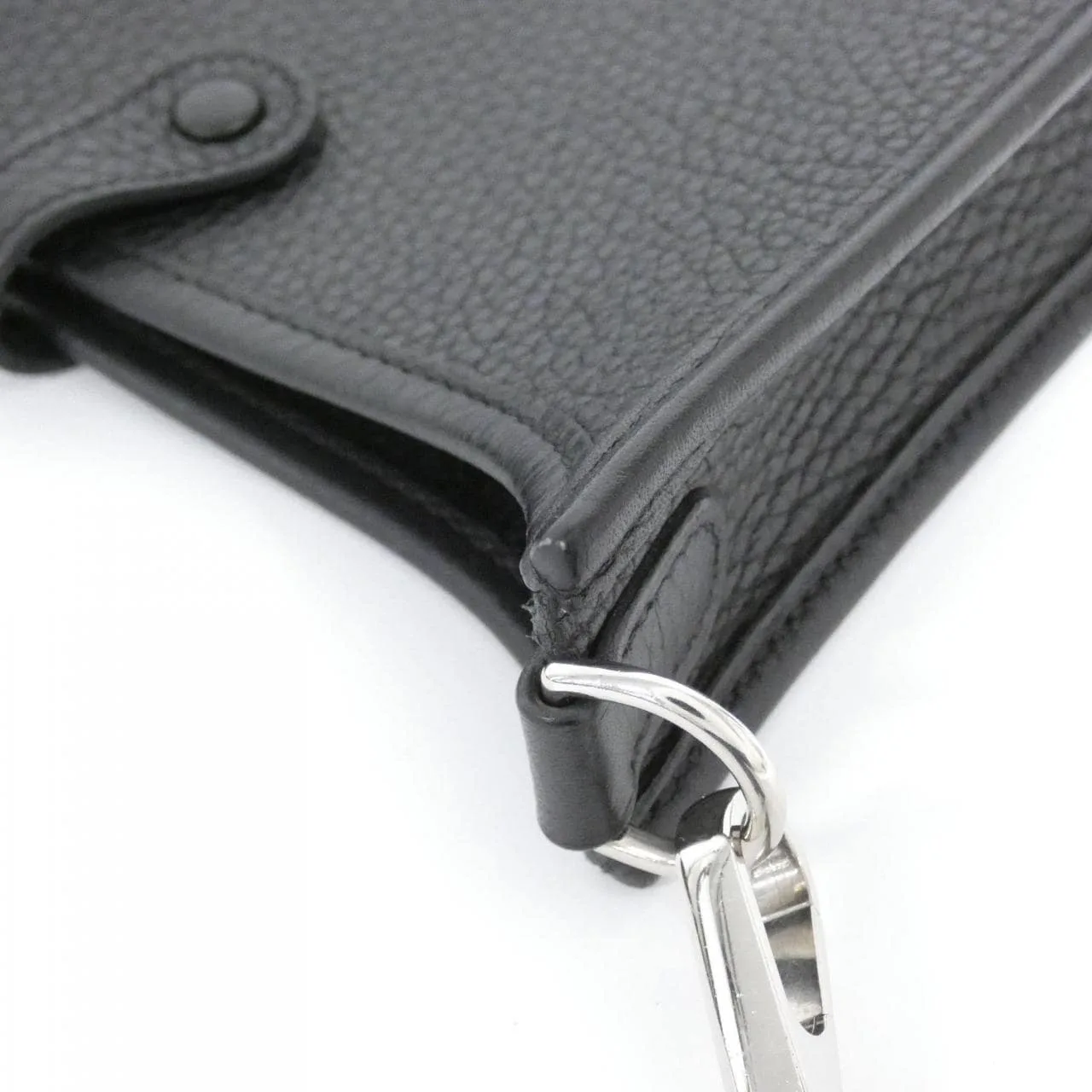 HERMES Evelyne 069426CK Shoulder Clemence Black Clemence Leather Rank A - Thumbnail 5