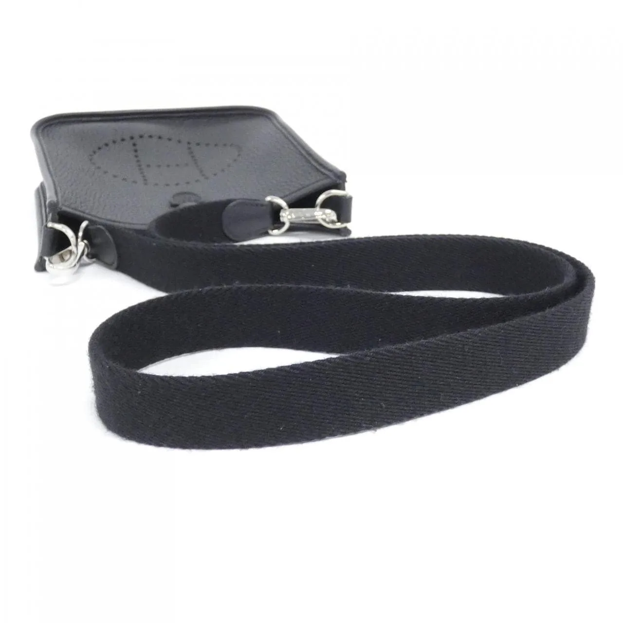 HERMES Evelyne 069426CK Shoulder Clemence Black Clemence Leather Rank A - Thumbnail 7