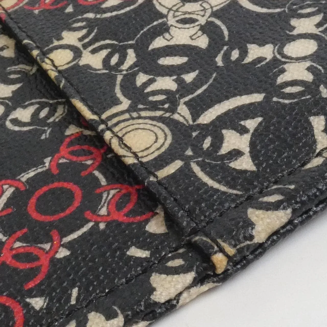 CHANEL 36181 Handbag Canvas Black Canvas - Thumbnail 5