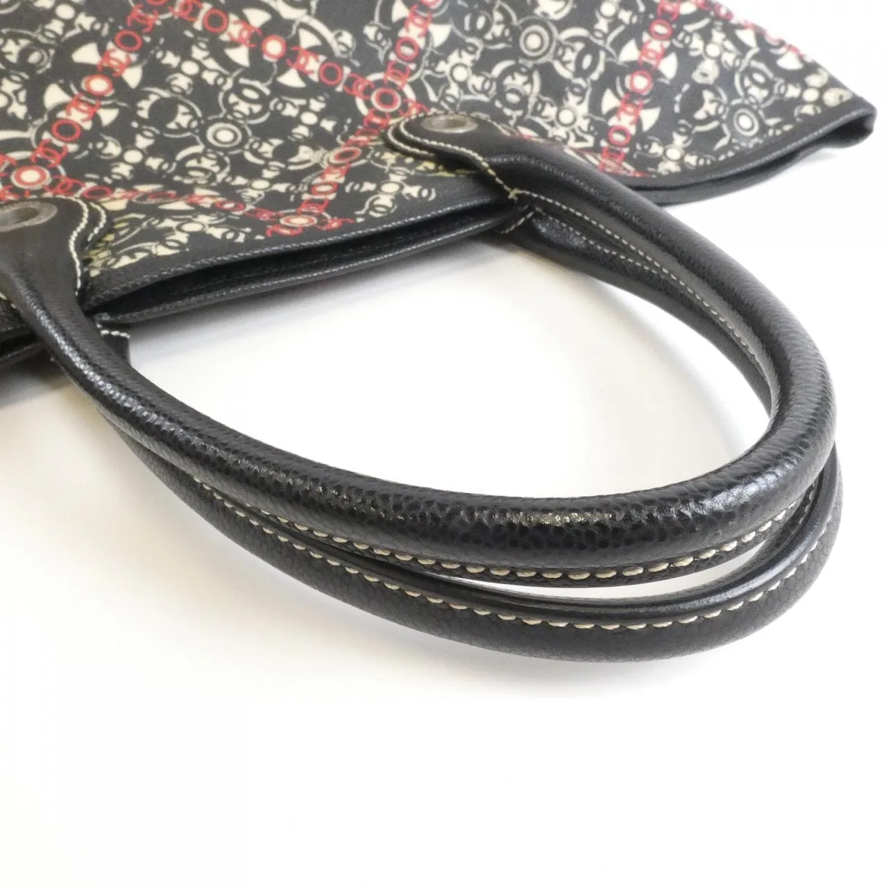 CHANEL 36181 Handbag Canvas Black Canvas - Thumbnail 6