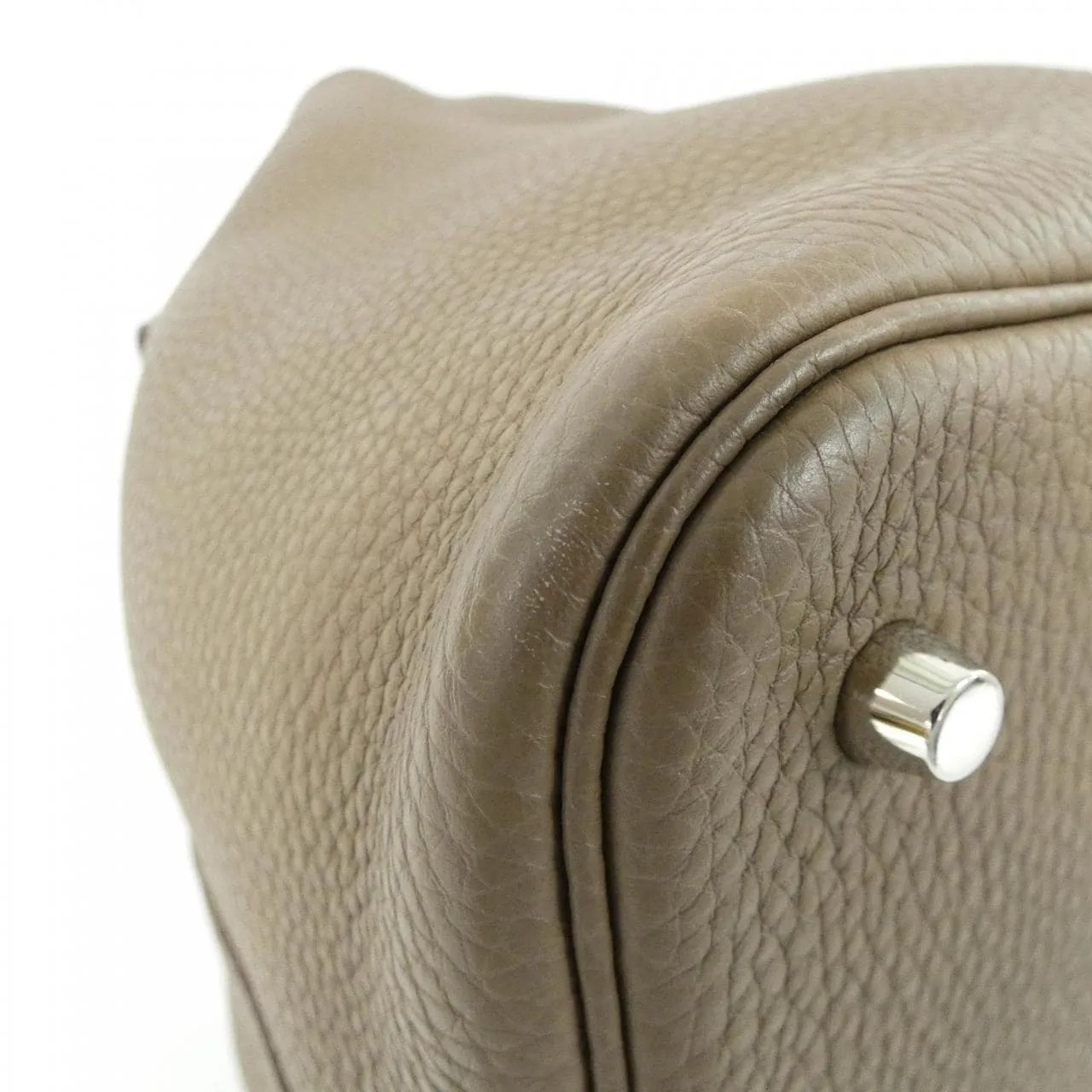 HERMES 060991CK Handbag Clemence Etoupe Clemence Leather - Thumbnail 2