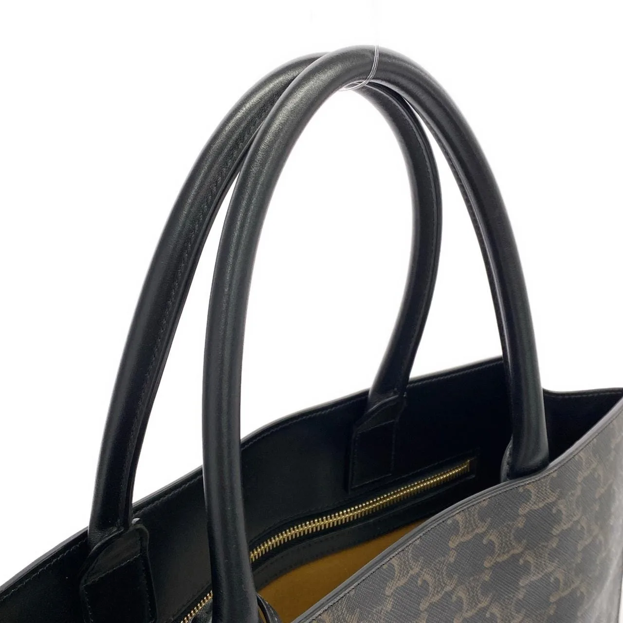 CELINE Cabas 190972BRJ Handbag Canvas Black Canvas Rank A - Thumbnail 5