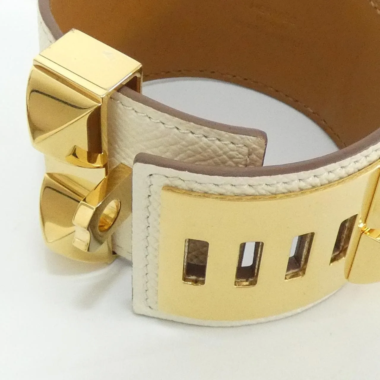 HERMES 066129CC Accessories Epsom 黑色 Epsom 皮 中古品A - 縮圖 7