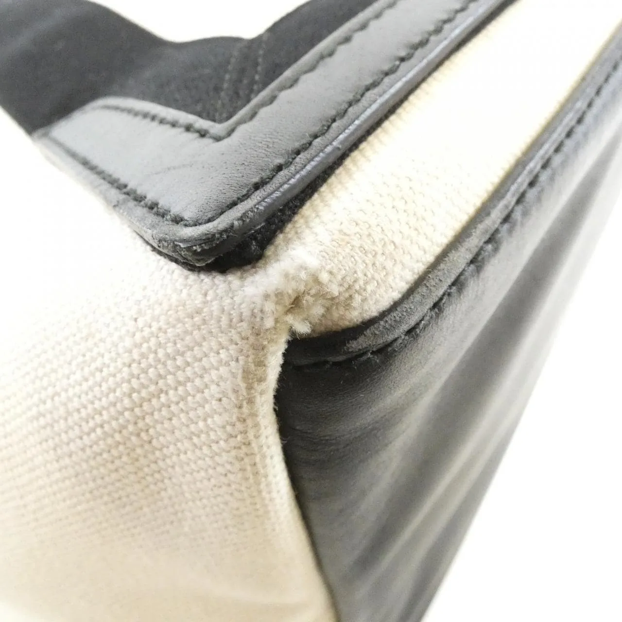 BALENCIAGA 581292 AQ38N Handbag Canvas 深藍色 帆布 中古品B - 縮圖 3