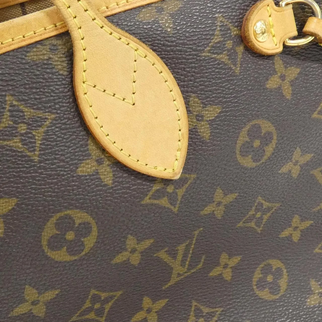 LOUIS VUITTON Neverfull M40155 Tote Monogram Black Monogram - Thumbnail 3