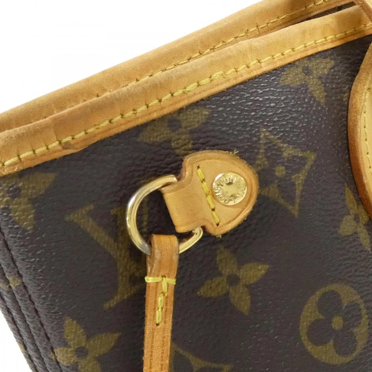 LOUIS VUITTON Neverfull M40155 Tote Monogram Black Monogram - Thumbnail 4