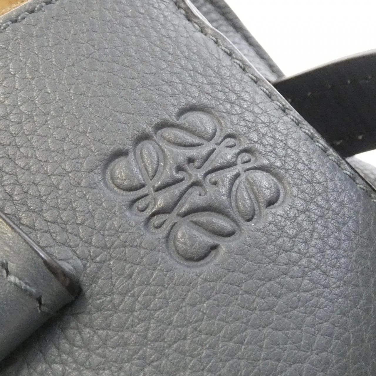 LOEWE Gate 321 12 U61 Handbag Blue Rank A - Thumbnail 4