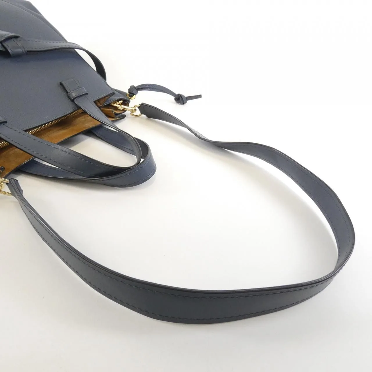 LOEWE Gate 321 12 U61 Handbag Blue Rank A - Thumbnail 6