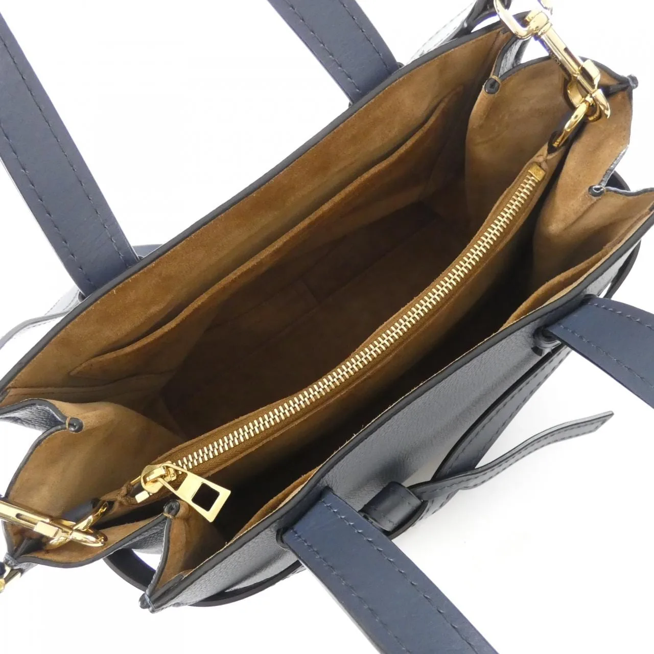 LOEWE Gate 321 12 U61 Handbag Blue Rank A - Thumbnail 7