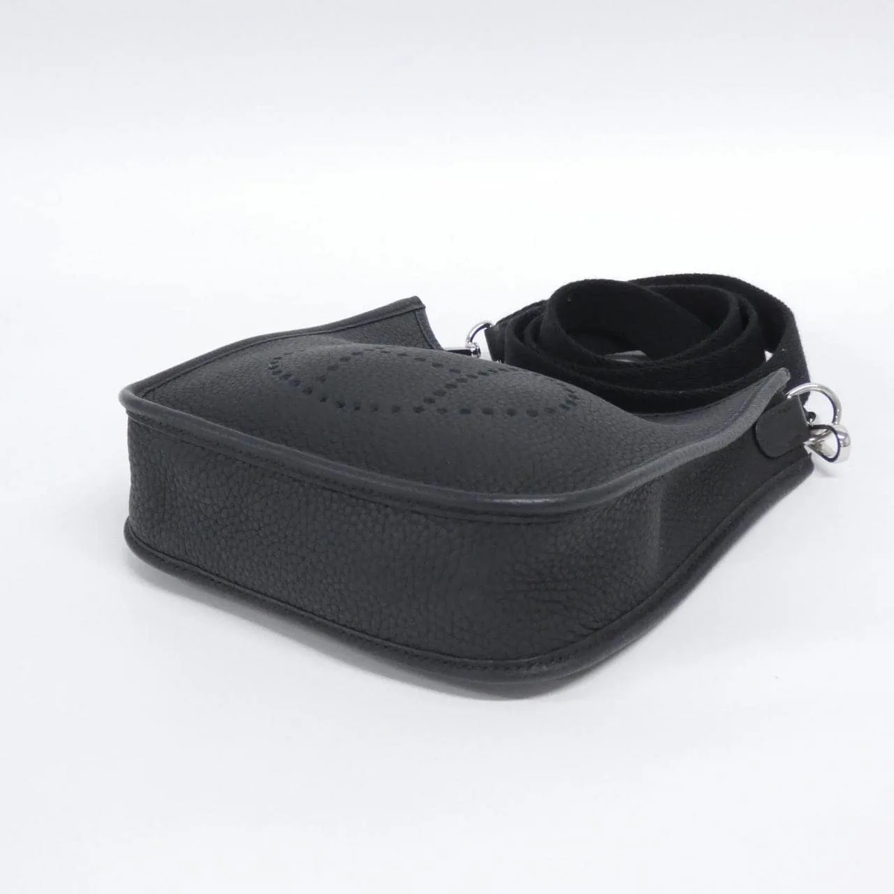 HERMES Evelyne 069426CK Shoulder Clemence Black Clemence Leather Rank A - Thumbnail 3