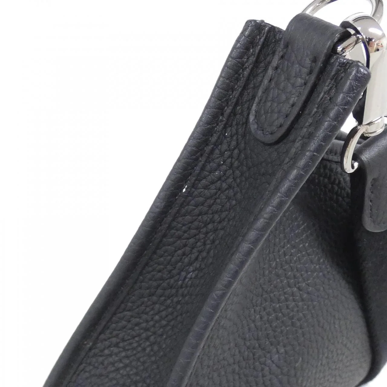 HERMES Evelyne 069426CK Shoulder Clemence Black Clemence Leather Rank A - Thumbnail 5