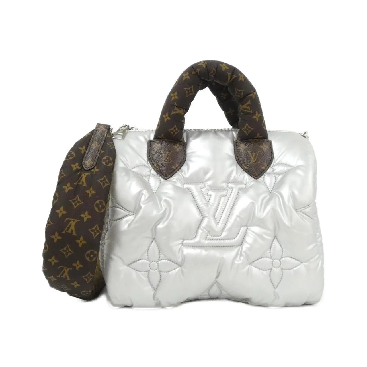 LOUIS VUITTON Speedy M20973 Boston Monogram Silver