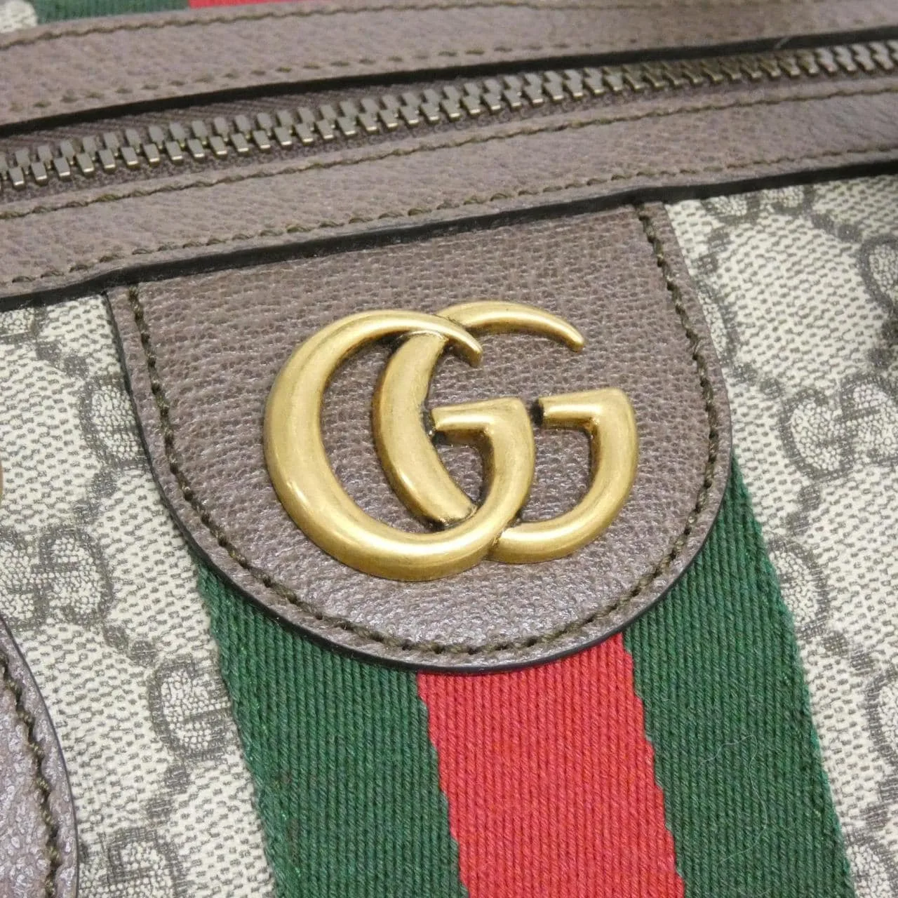 GUCCI Ophidia 547953 9C2ST Boston Canvas 黑色 帆布 中古品A - 縮圖 5