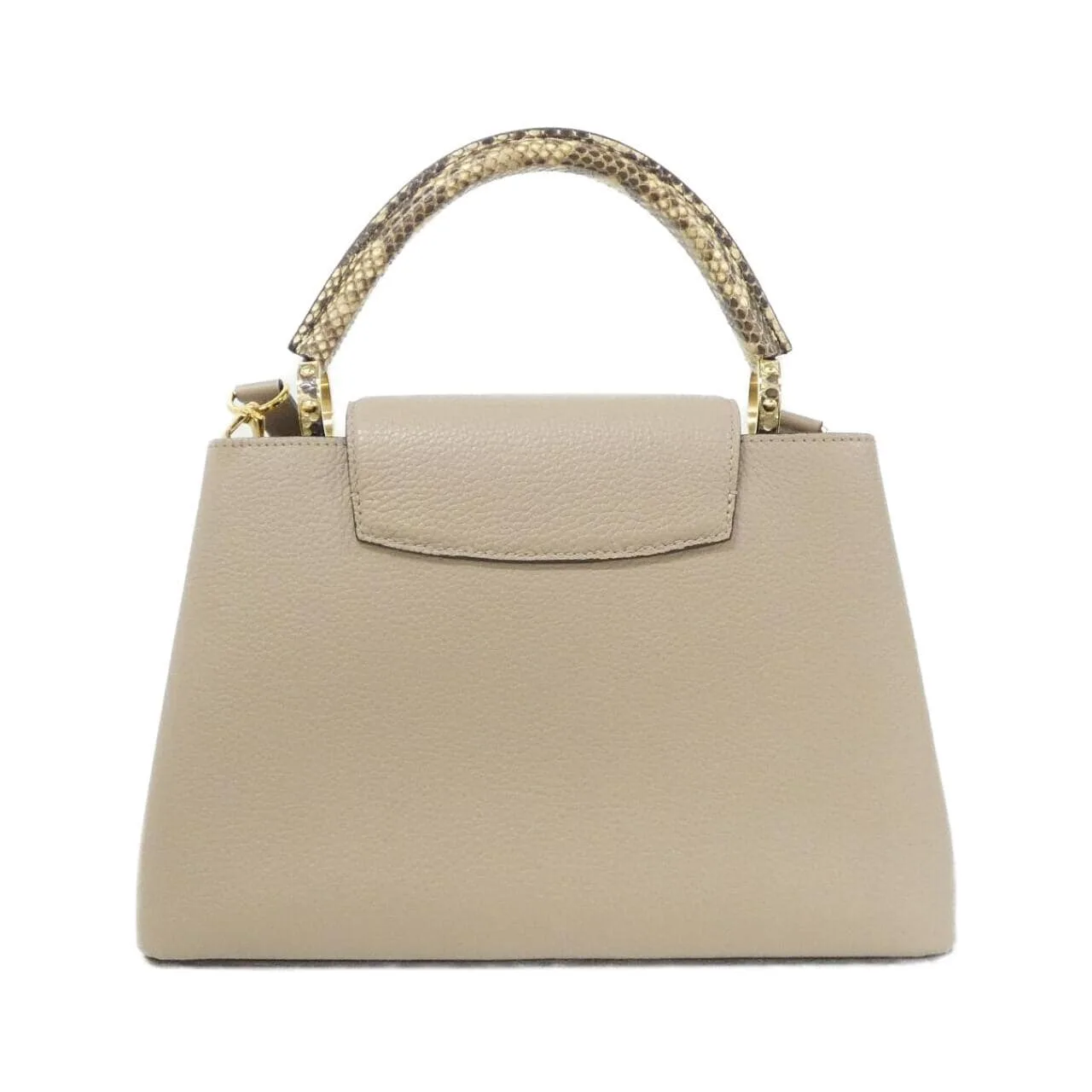 LOUIS VUITTON Capucines N92802 Handbag Leather Black Leather - Thumbnail 2