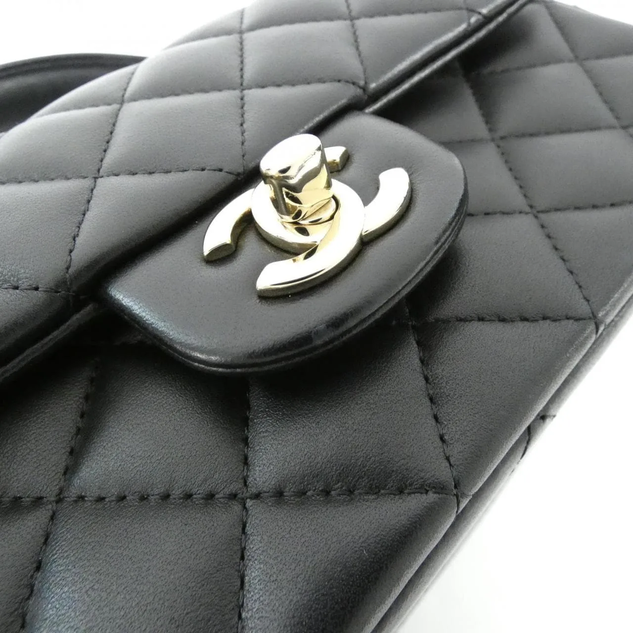 CHANEL Vanity AS2431 Handbag Lambskin Black Lambskin - Thumbnail 4