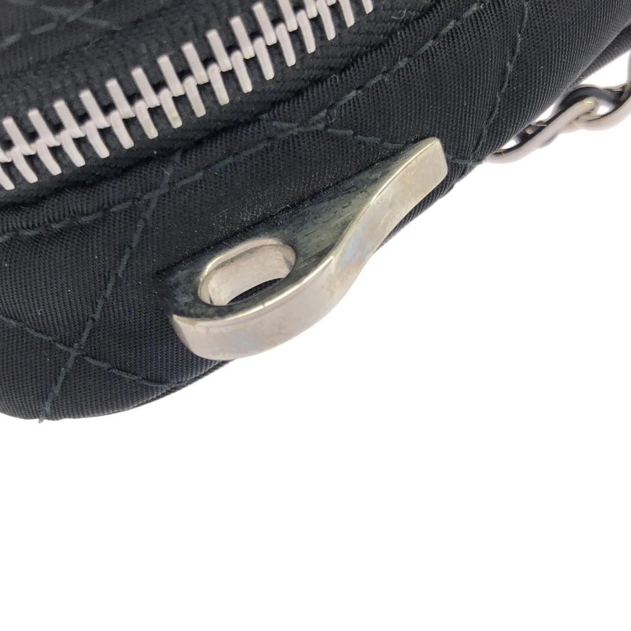 PRADA 1BH910 手提包 黑色 中古品A - 縮圖 4