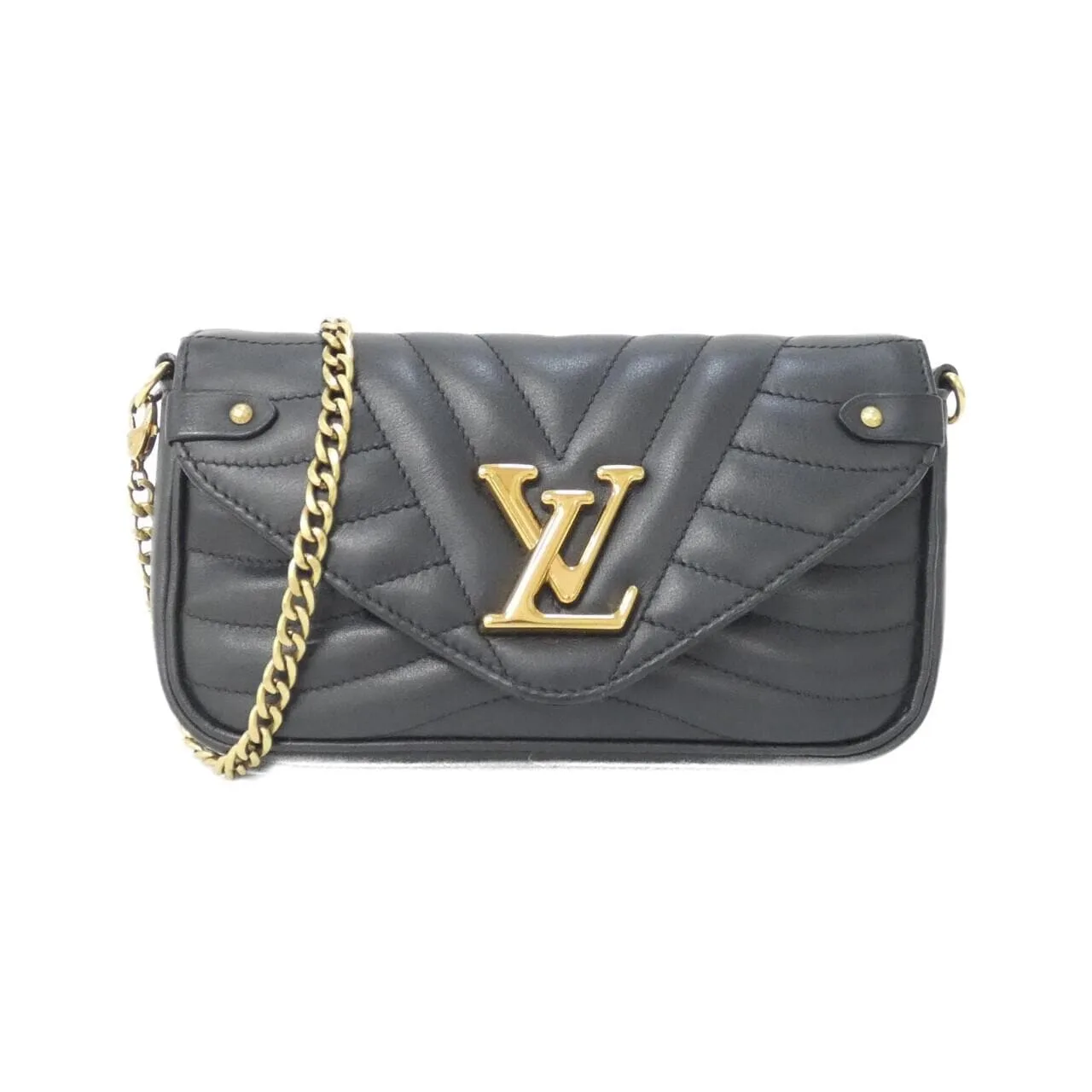 LOUIS VUITTON Pochette M63929 Shoulder Black