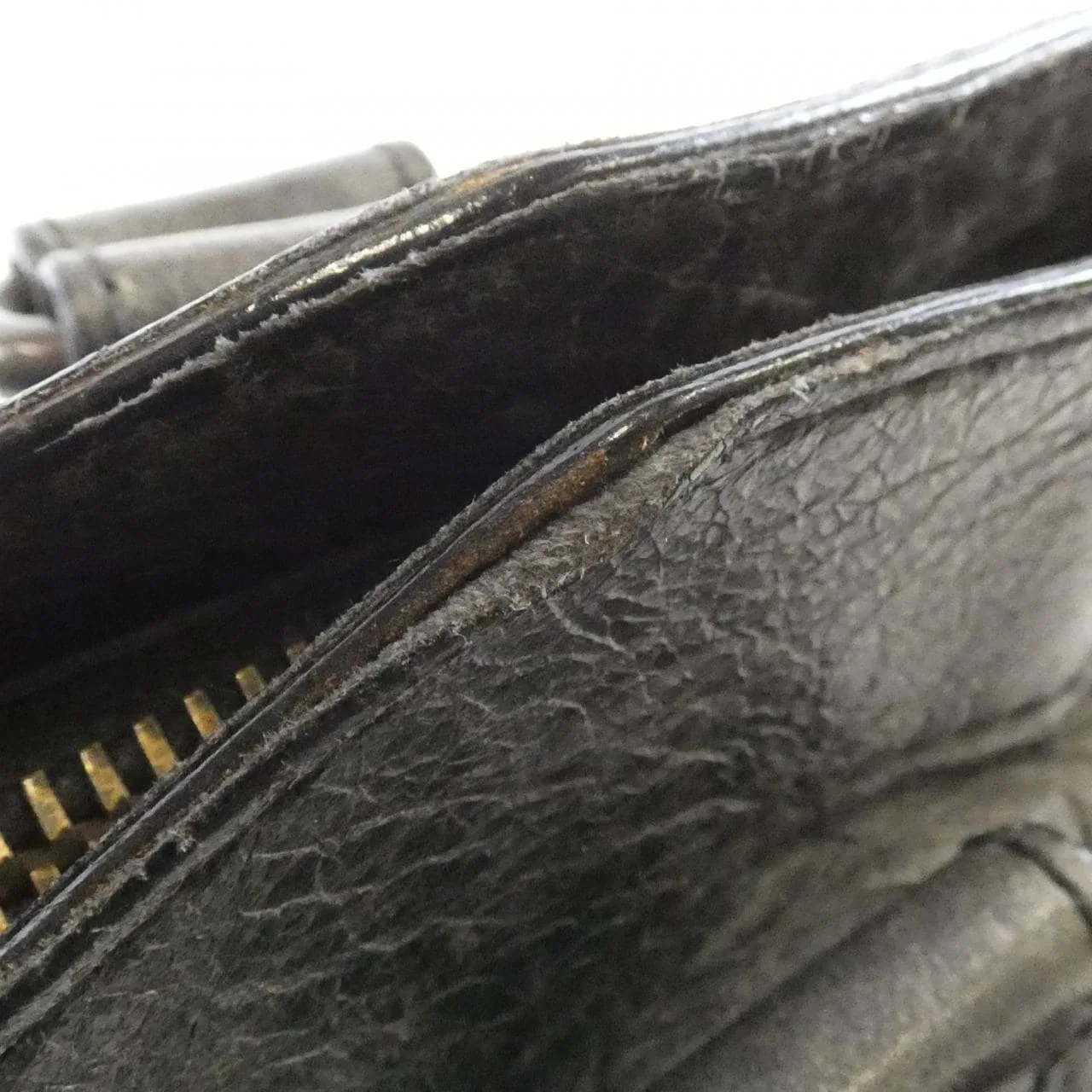 BALENCIAGA 103208 D94JT Handbag Lambskin 黑色 羊皮 中古品B - 縮圖 5