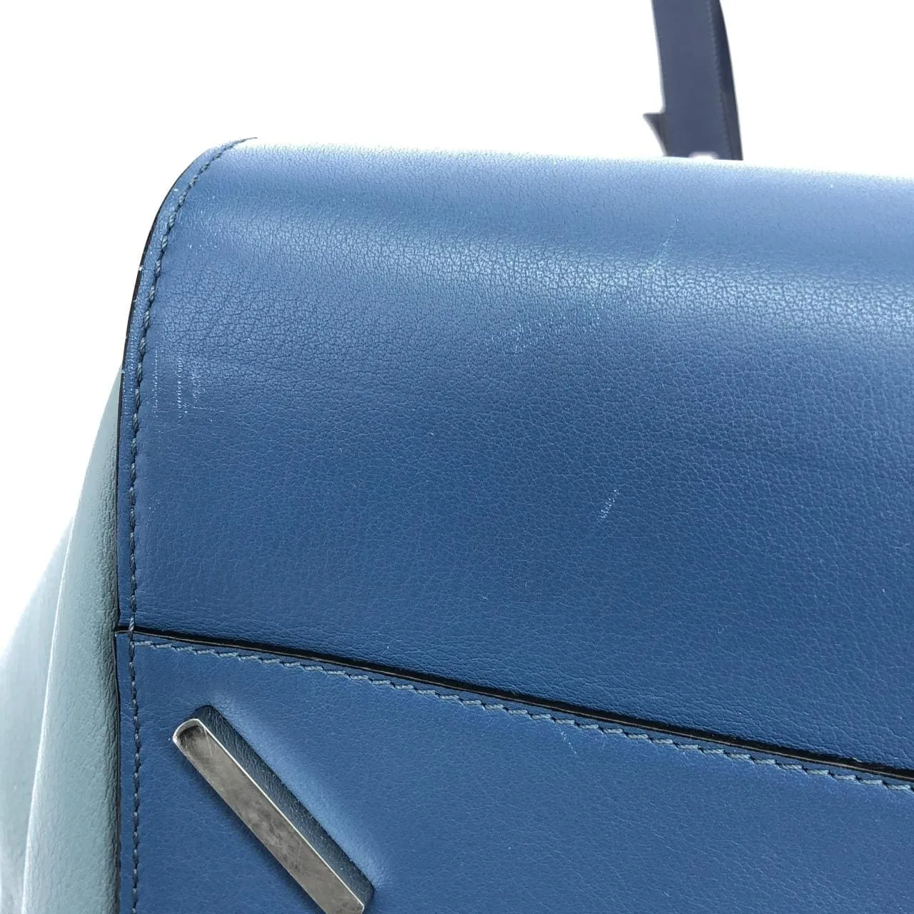 LOEWE Hammock 387 30VT38 Shoulder Silver Rank A - Thumbnail 4